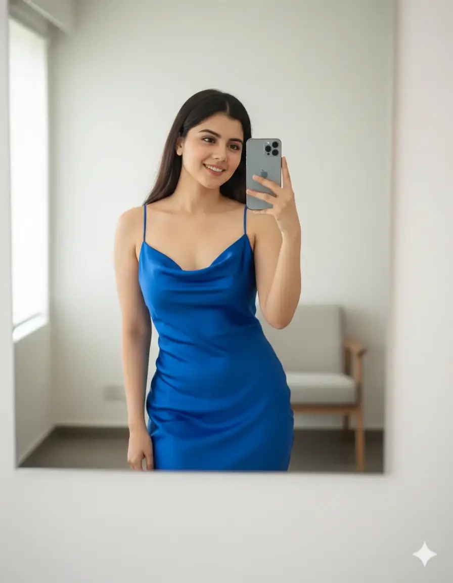 Photorealistic medium-long of a woman